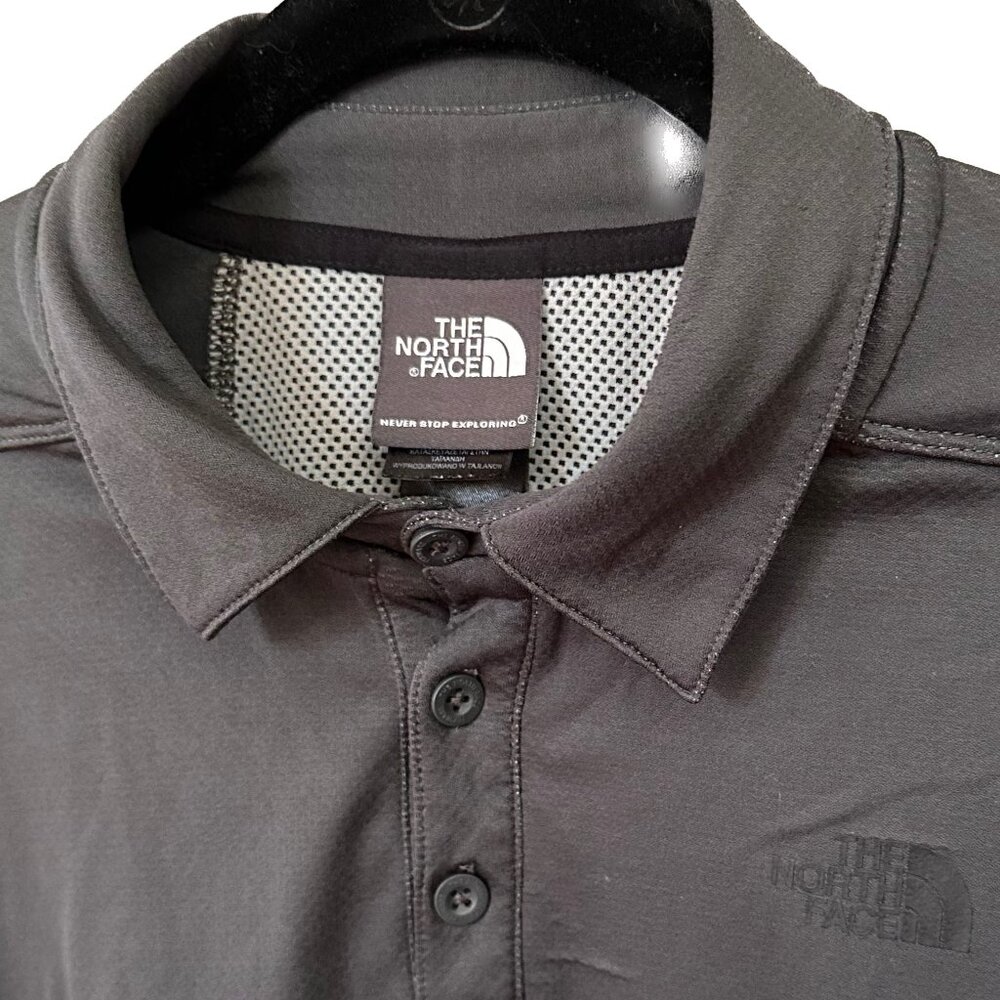 North Face Men's Dark Grey Polo Shirt M